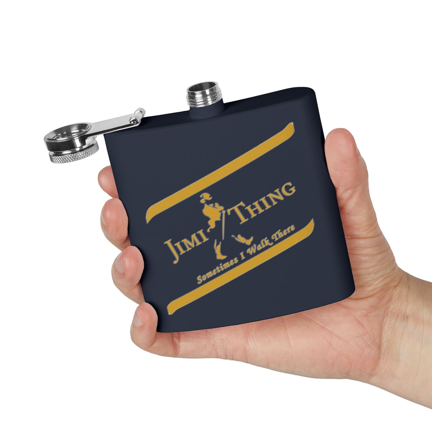 Jimi Thing Stainless Steel Flask - 6oz - Perfect for Celebrations & Gifting