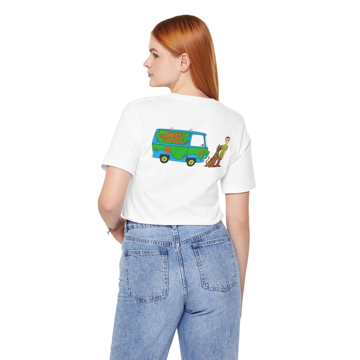 Retro One Sweet World Unisex Short Sleeve Tee Back Design