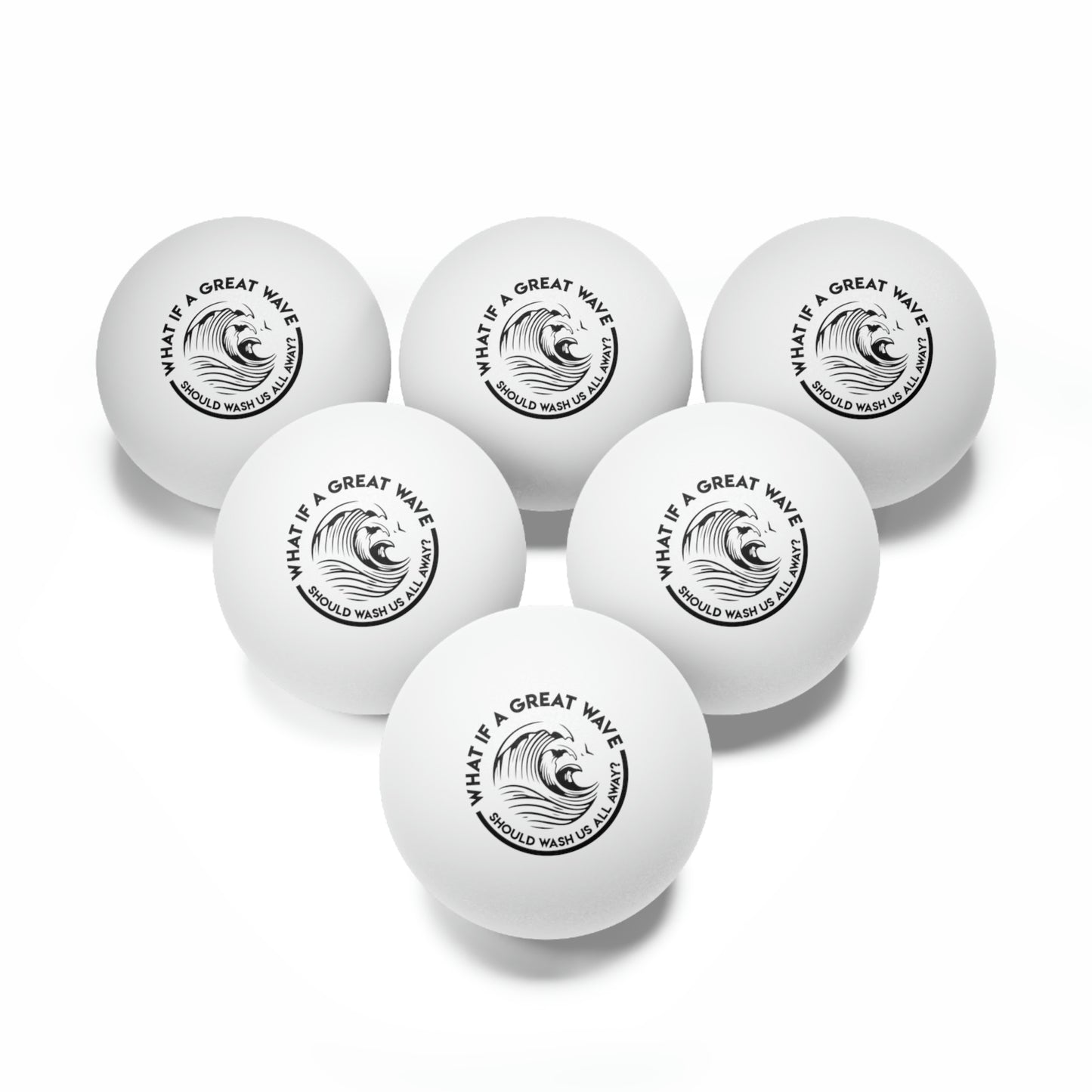 Pig Ping Pong Balls, 6 pcs MISC