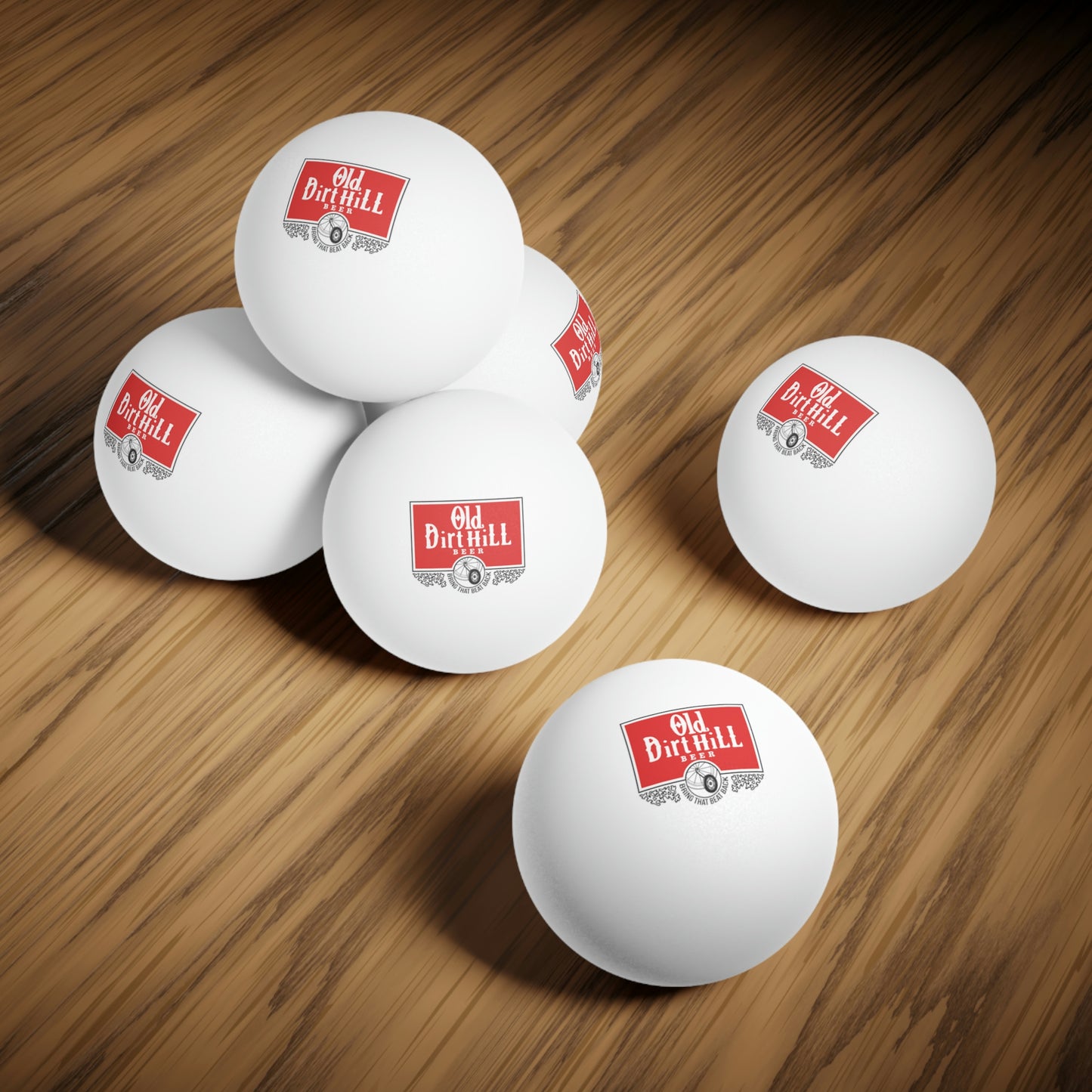 Old Dirt Hill Ping Pong Balls, 6 pcs MISC