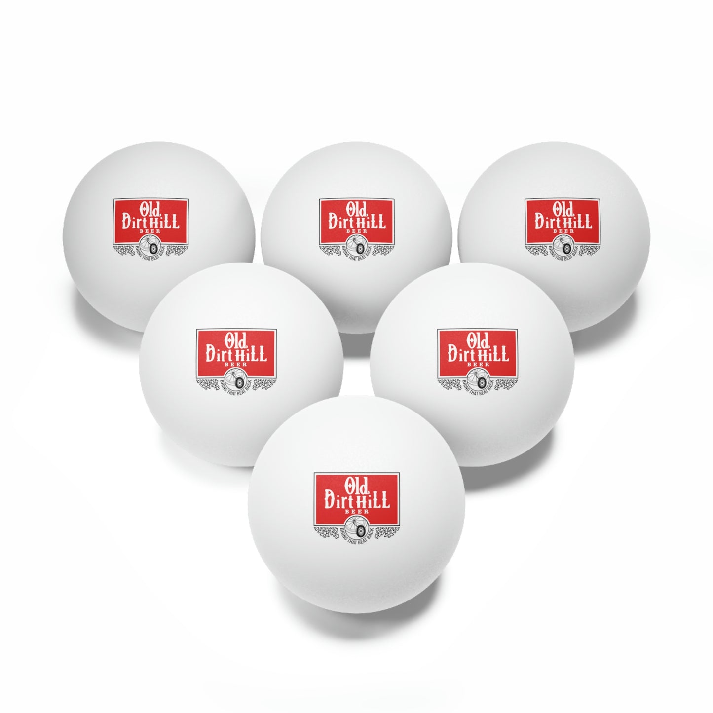 Old Dirt Hill Ping Pong Balls, 6 pcs MISC